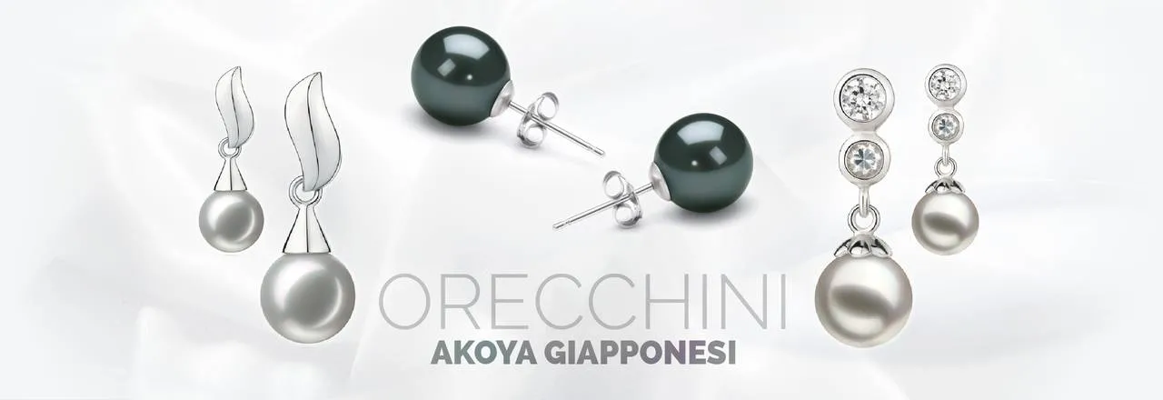 PearlsOnly Orecchini Akoya giapponesi