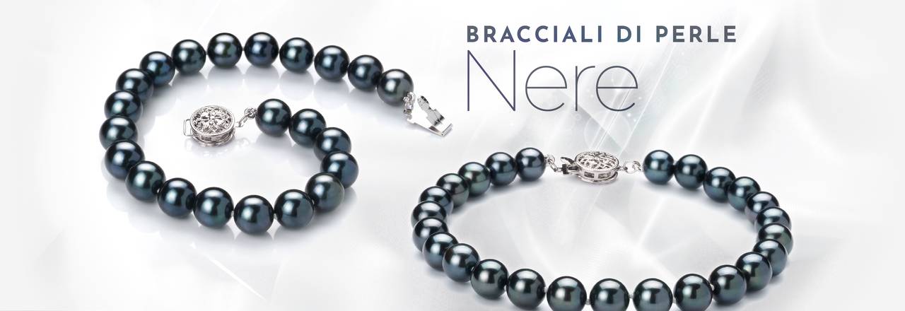 PearlsOnly Bracciali di perle nere