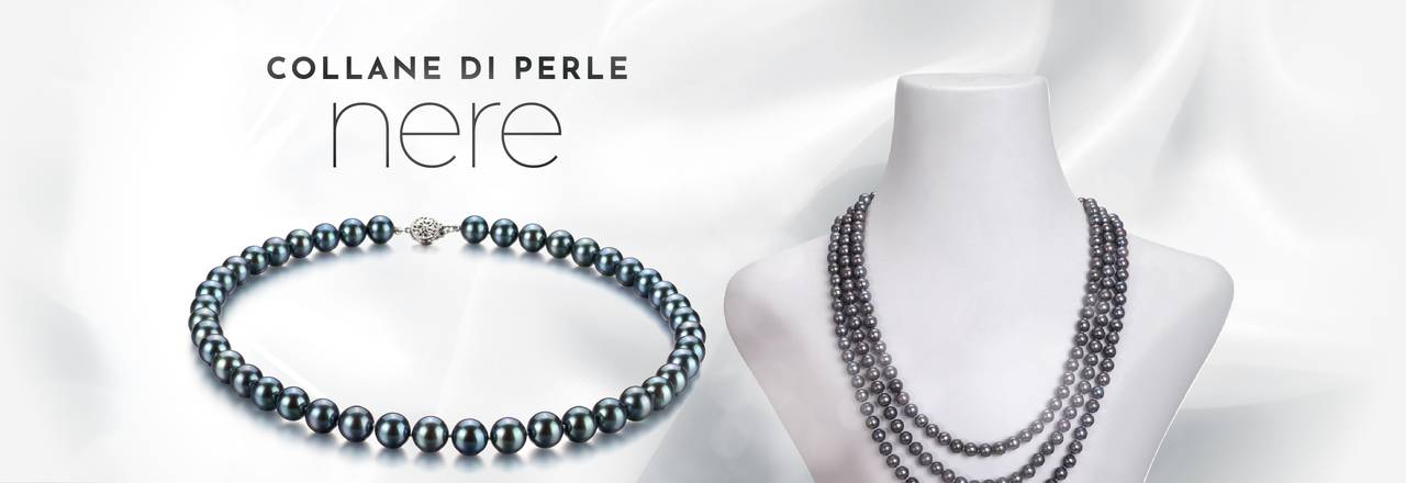 Landing banner for Collane di perle nere