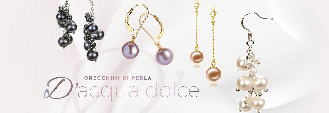 PearlsOnly Orecchini di perle d'acqua dolce