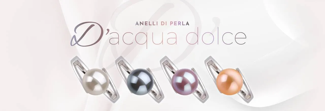 PearlsOnly Anelli di perle d'acqua dolce