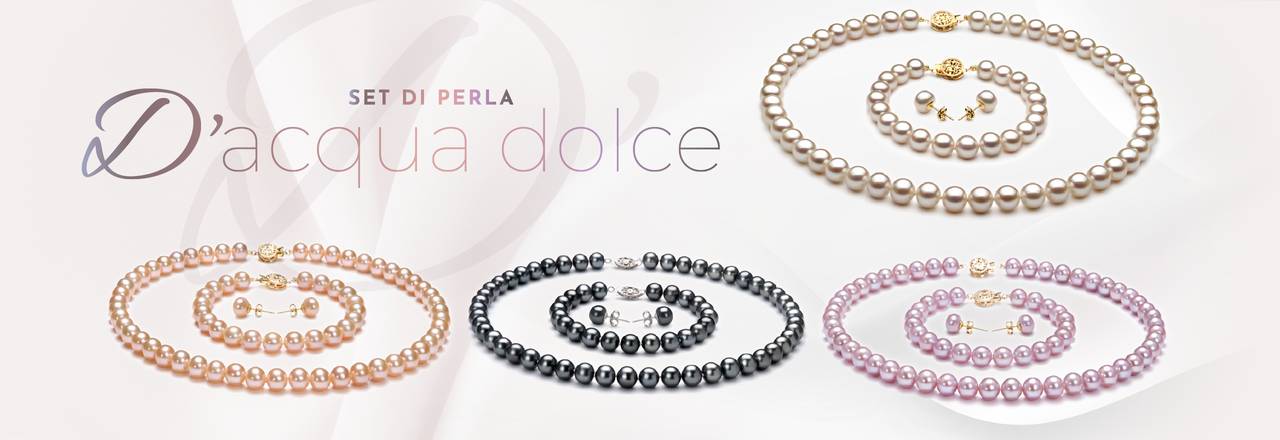 PearlsOnly Set di perle d'acqua dolce