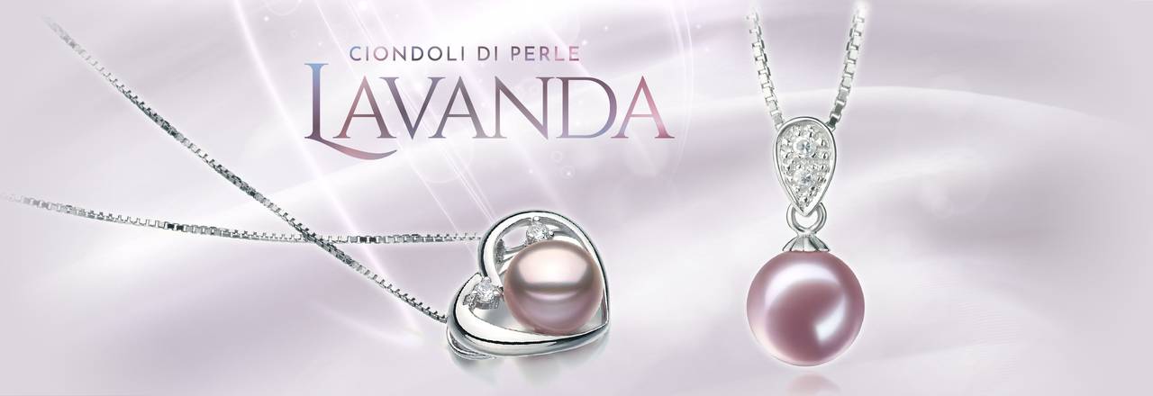 PearlsOnly Ciondoli di perle di lavanda