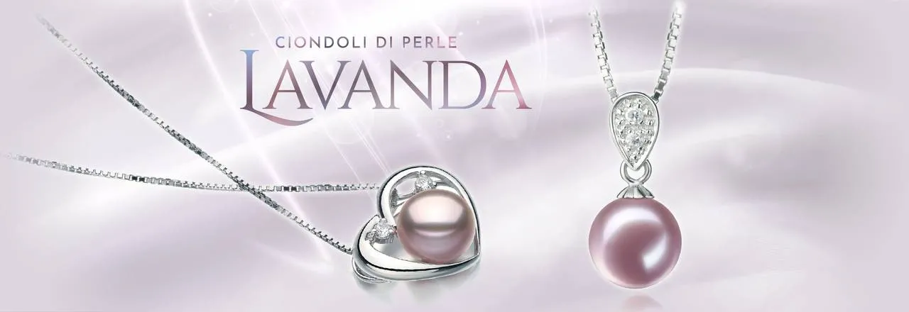 PearlsOnly Ciondoli di perle di lavanda