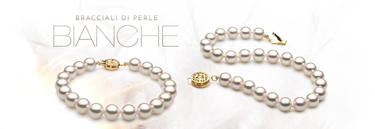 PearlsOnly Bracciali di perle bianche