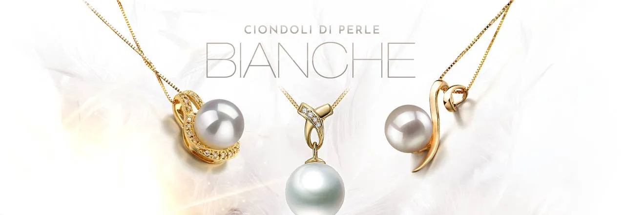 PearlsOnly Ciondoli di perle bianche