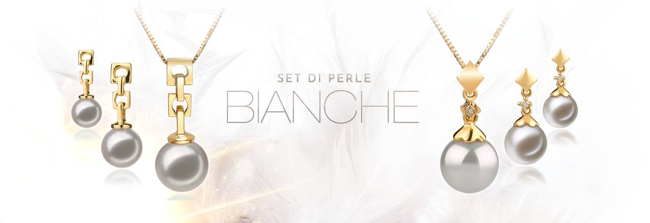 PearlsOnly Set di perle bianche