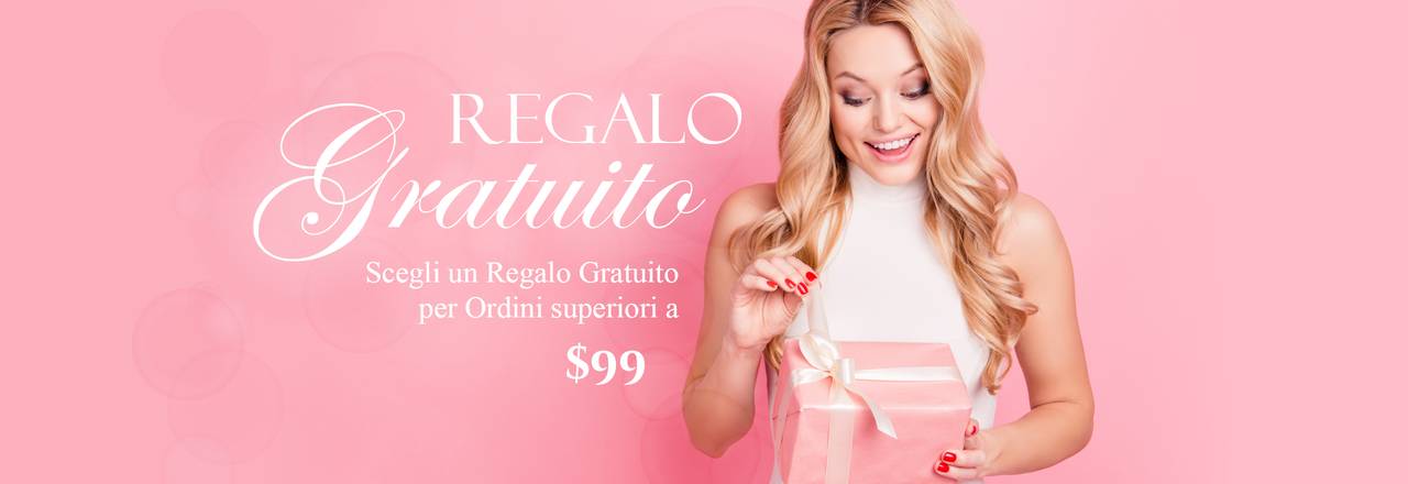 Landing banner for Regalo gratuito con ordini superiori a 189